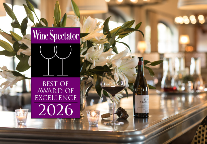 Glass + Bottle Wine + Wine Spectator Award